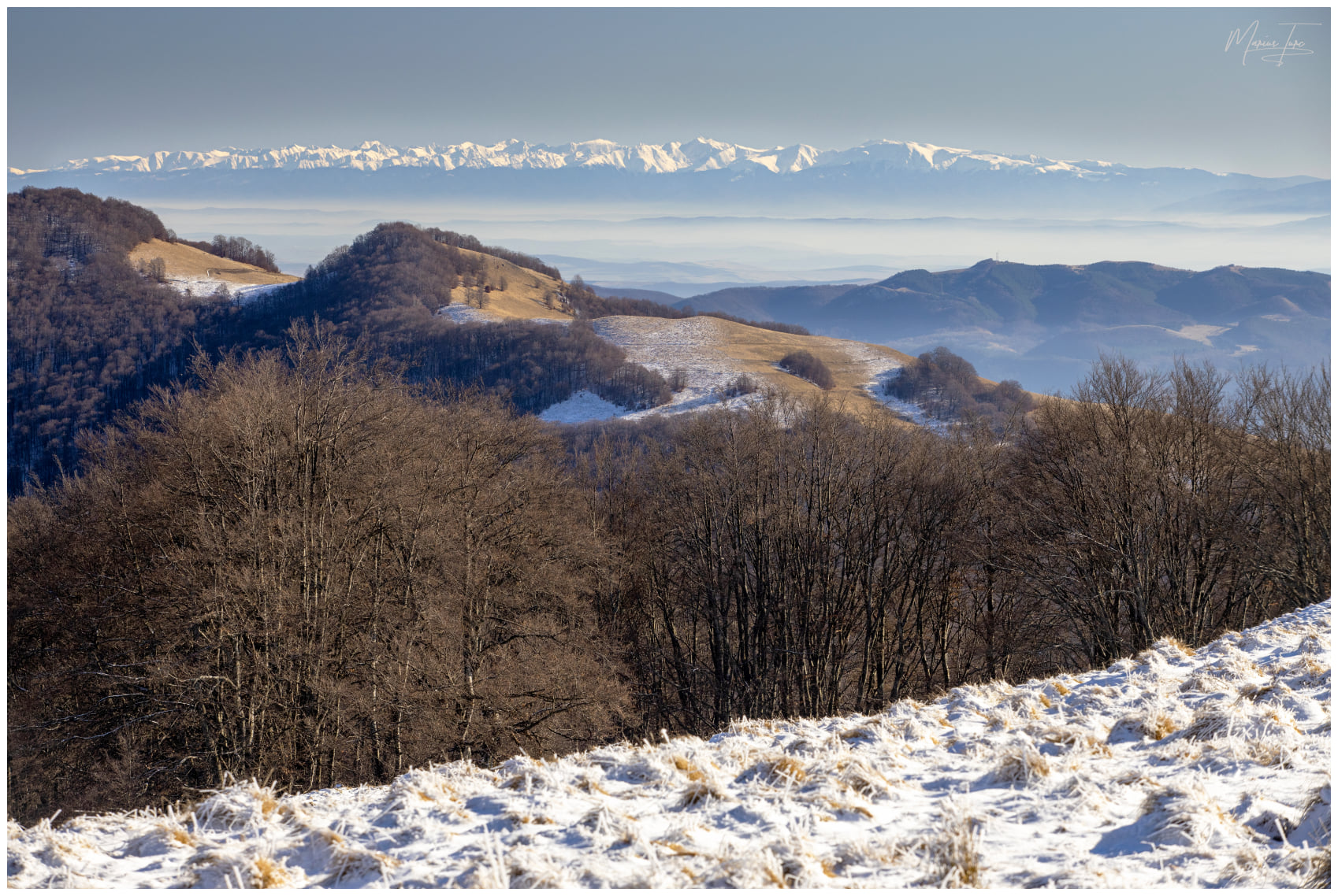 Vedere panoramica spre Muntii Fagaras - Marius Turc